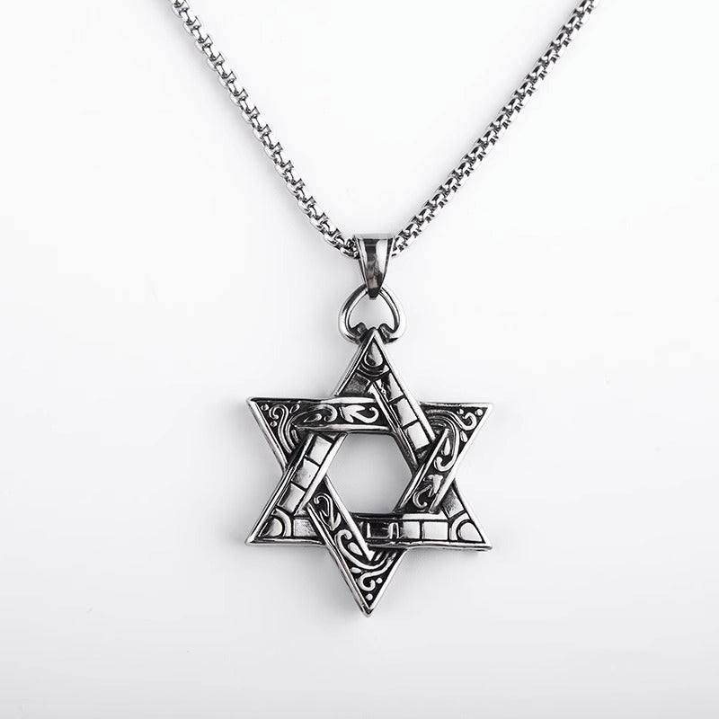 titanium steel pendant necklace