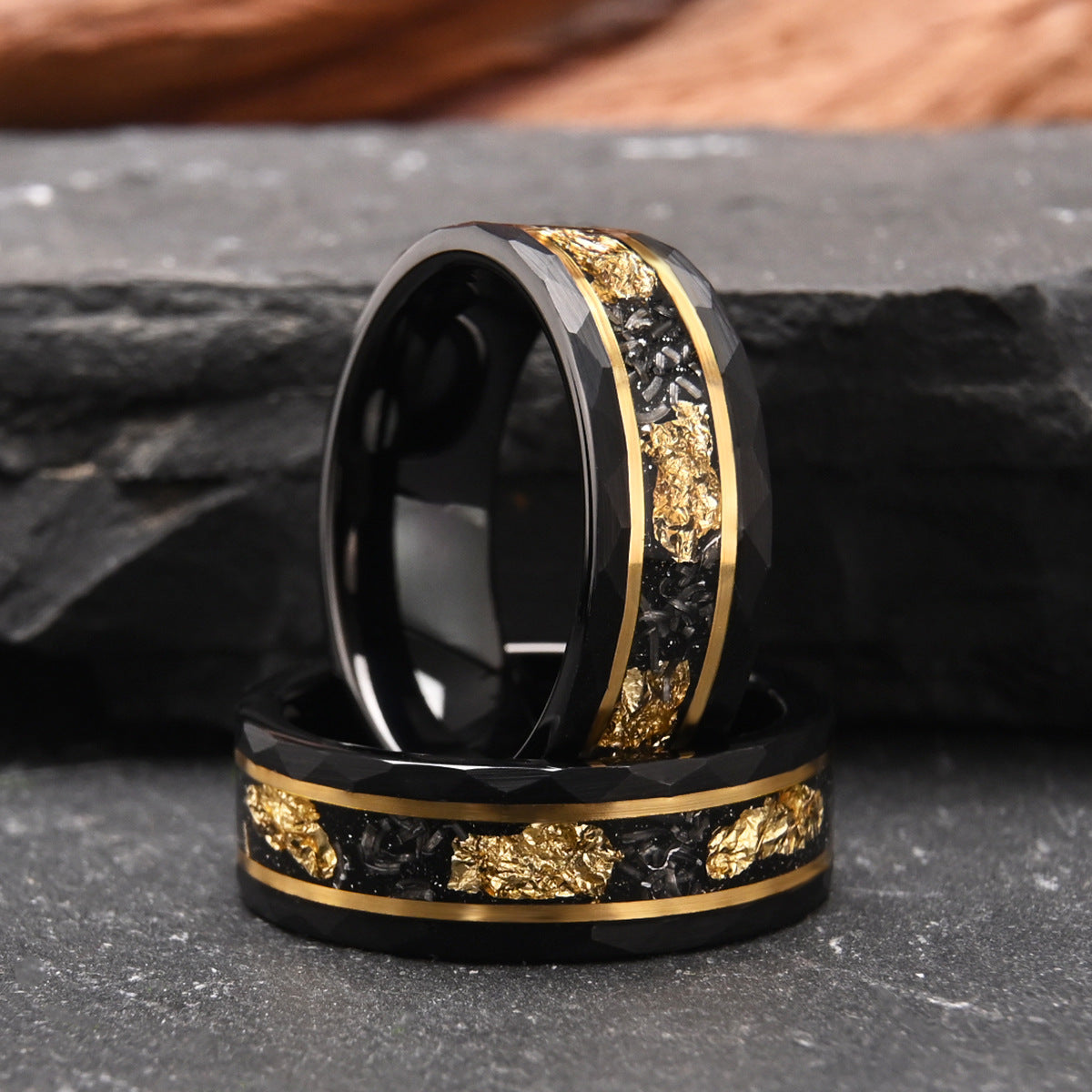 8mm Black Tungsten wedding Ring