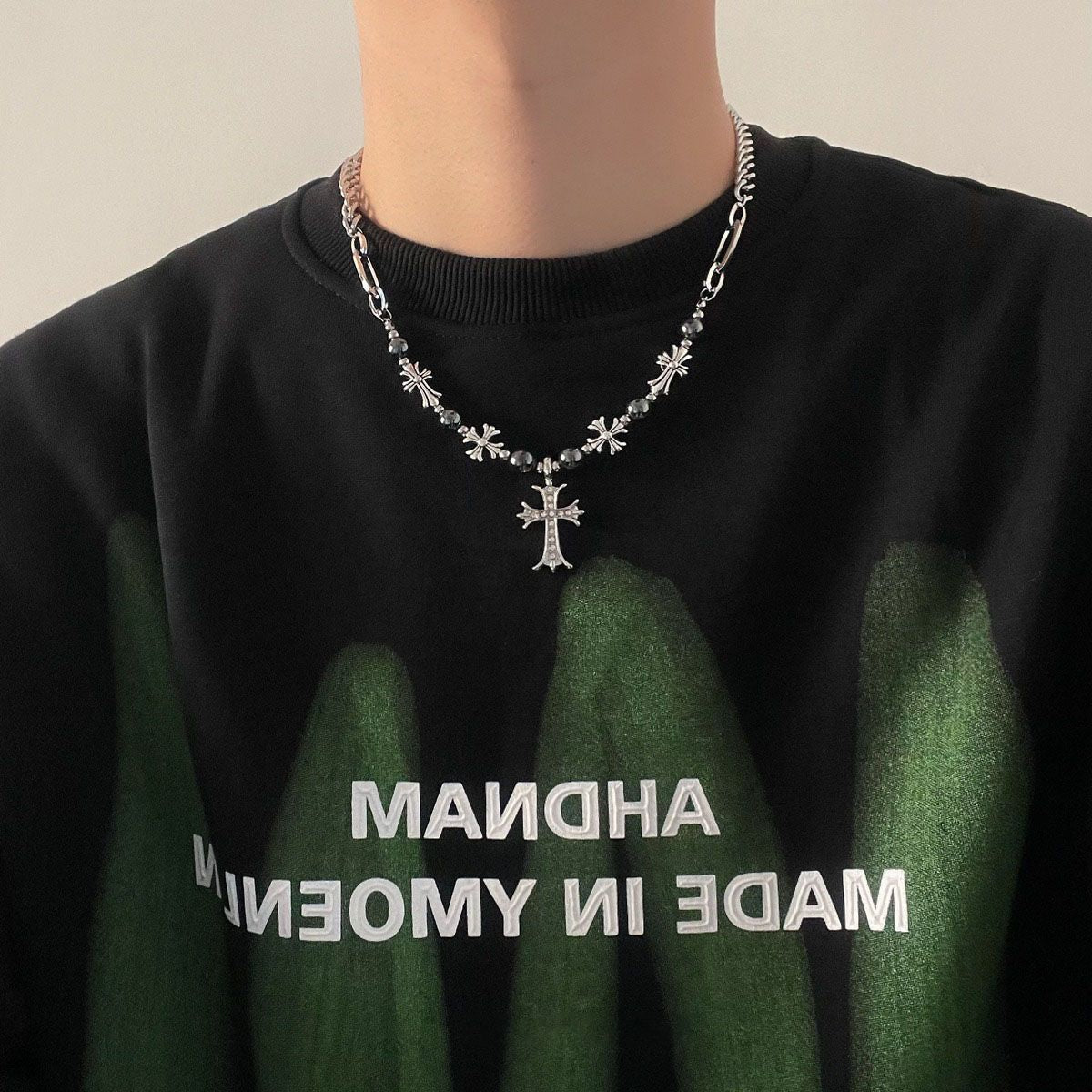 Gothic Cross Pendant Necklace