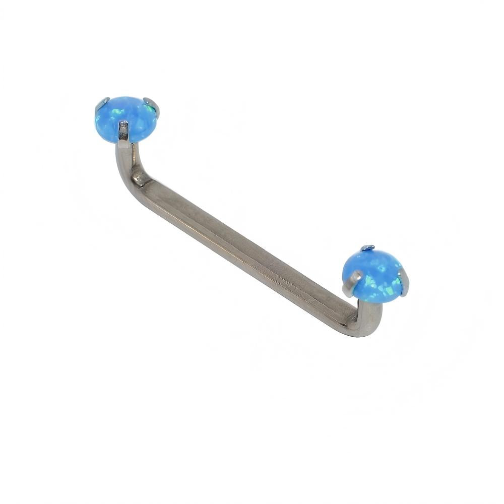 blue opal valley piercing bar