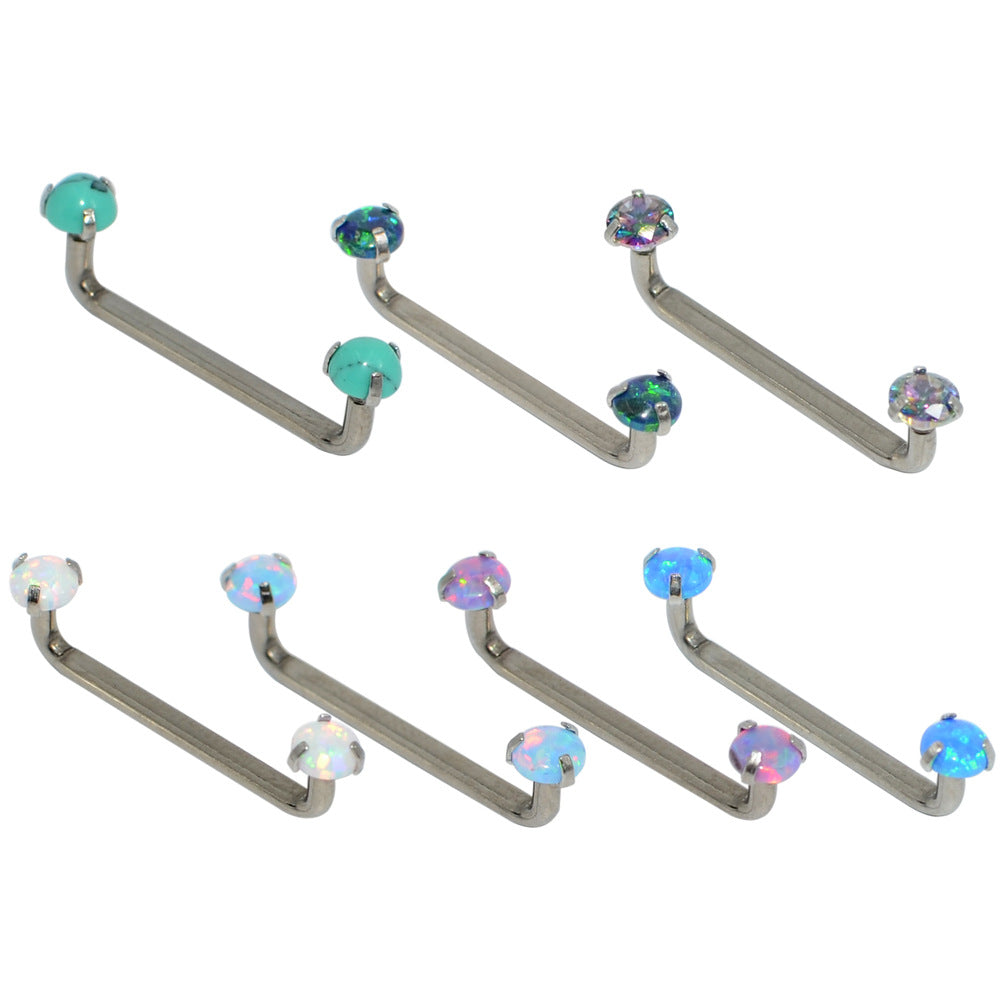 opal surface piercing bar
