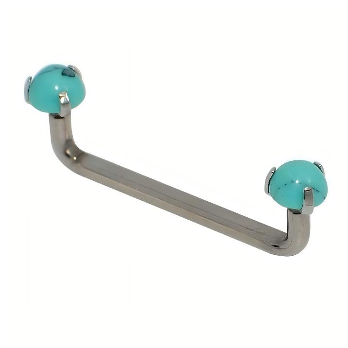 turquoise surface piercing bar