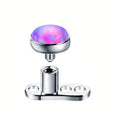 purple opal dermal stud set