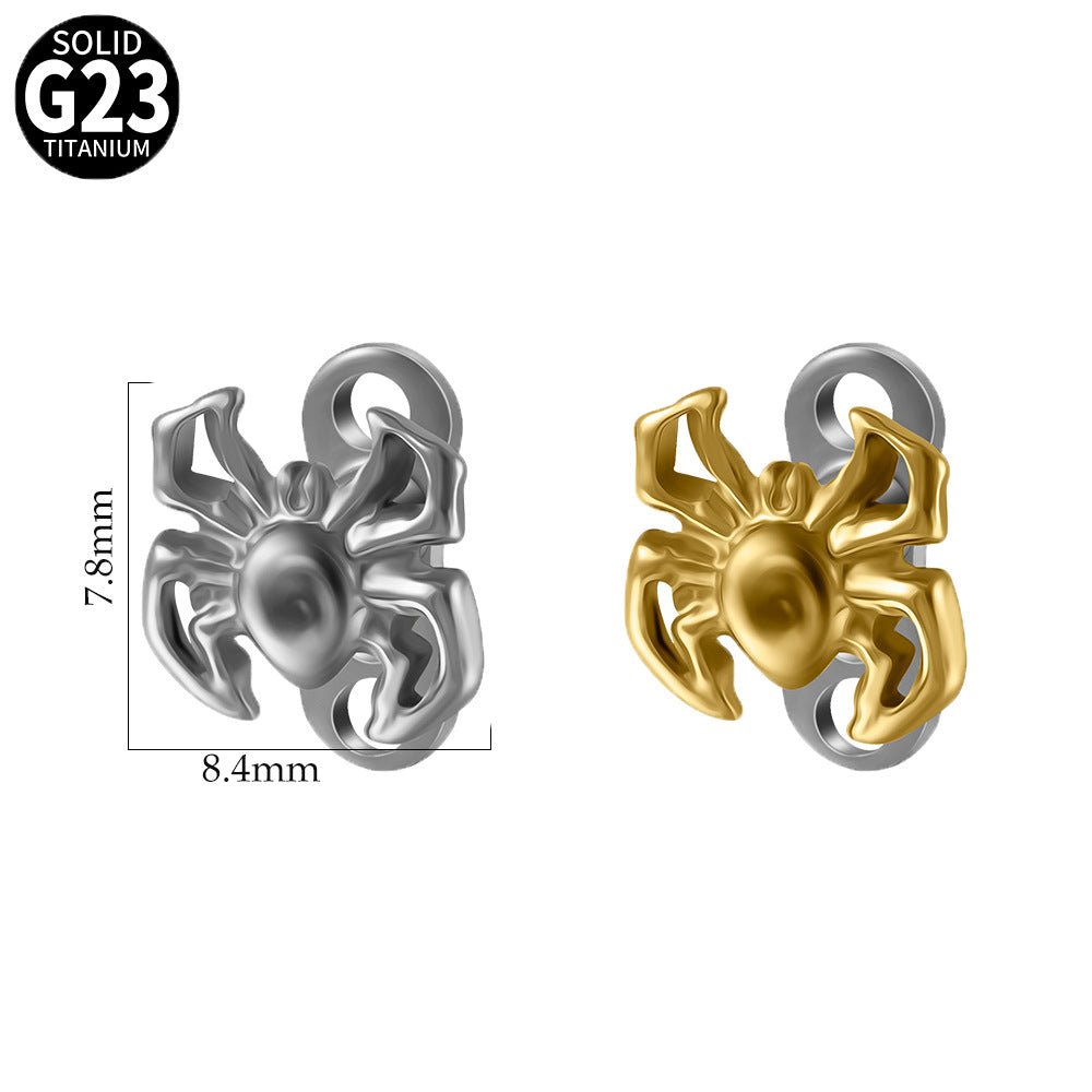 14G F136 Titanium Internal Thread  Micro Dermal Jewelry