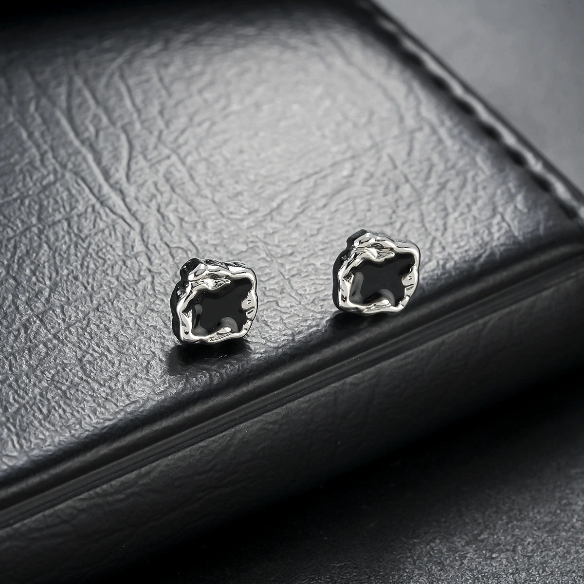 black stone studs for men