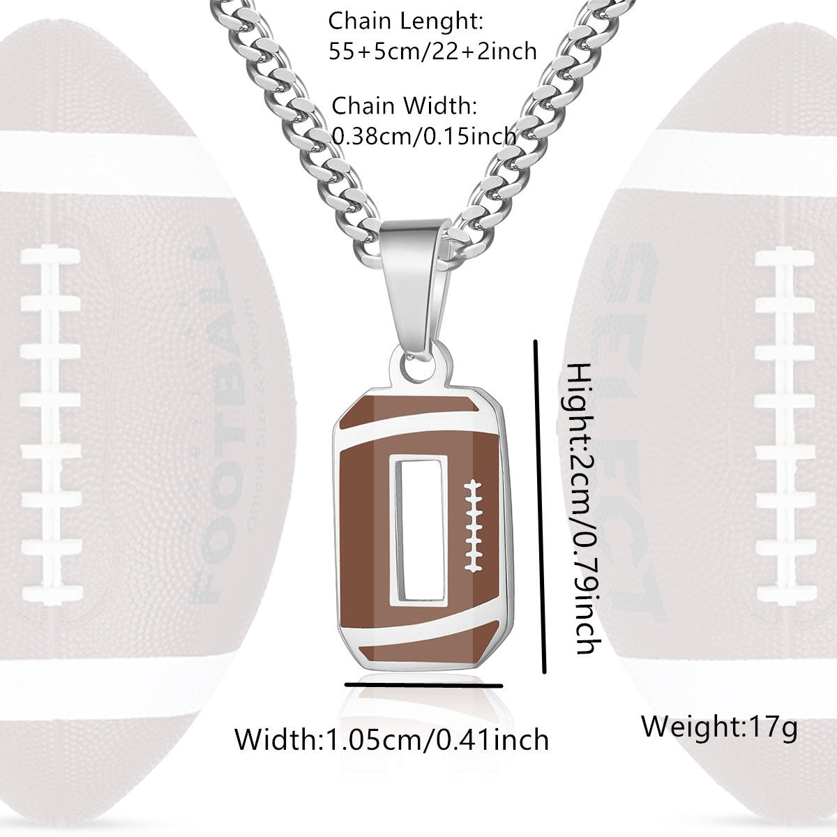 Custom Number Sports Necklace for Men