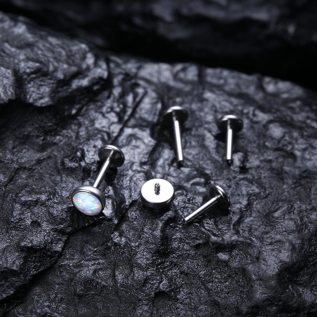 internally threaded lip nose stud