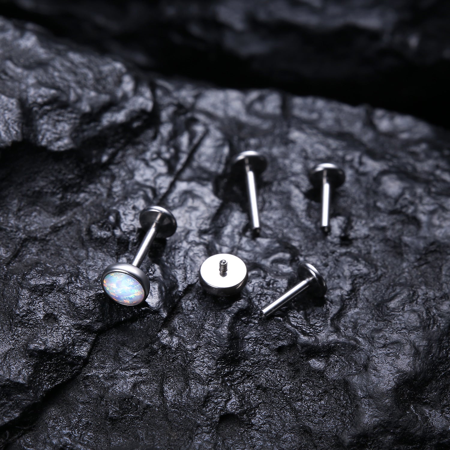 internally threaded lip nose stud