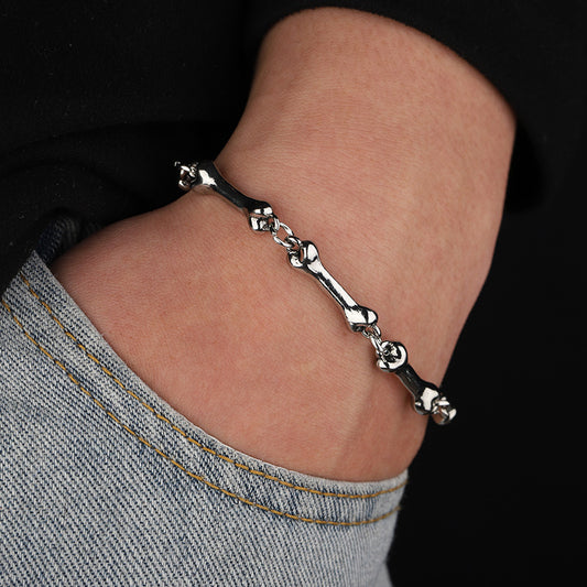 Men’s Skeleton Bone Chain Bracelet