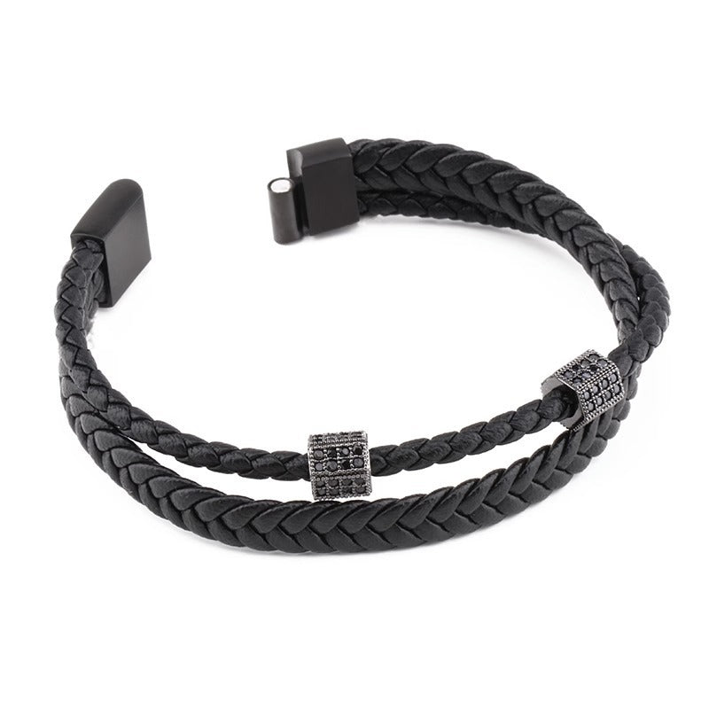 mens leather bracelet
