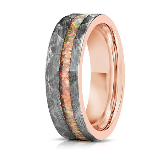 Rose Gold Tungsten Wedding Ring
