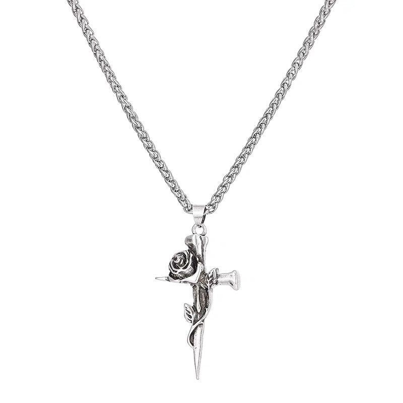 rose necklace for men