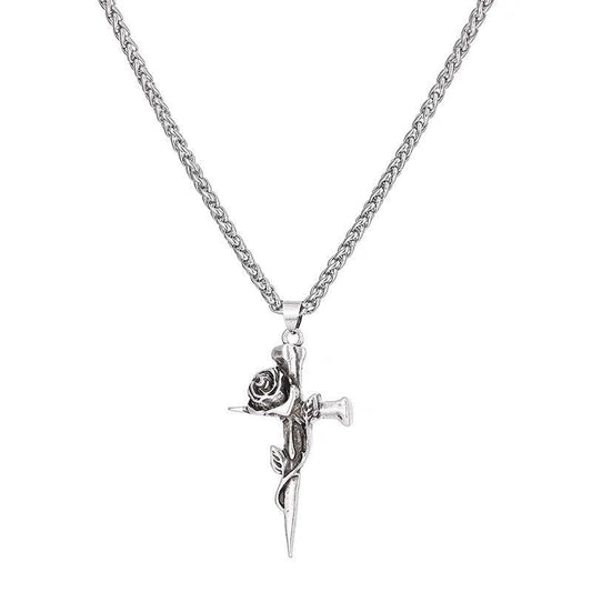 rose necklace for men