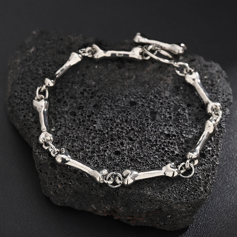 titanium Men’s Skeleton Bone Chain Bracelet