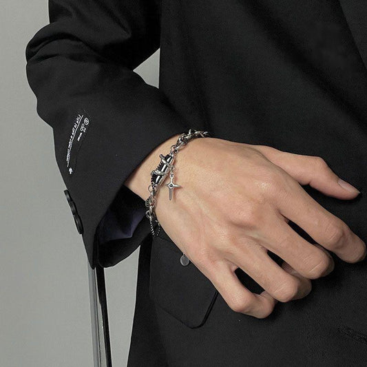 Titanium Steel Star Orbit Bracelet