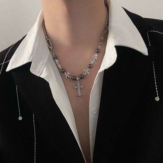 Gothic Cross Pendant Necklace