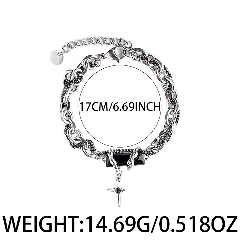 Titanium Steel Star Orbit Bracelet