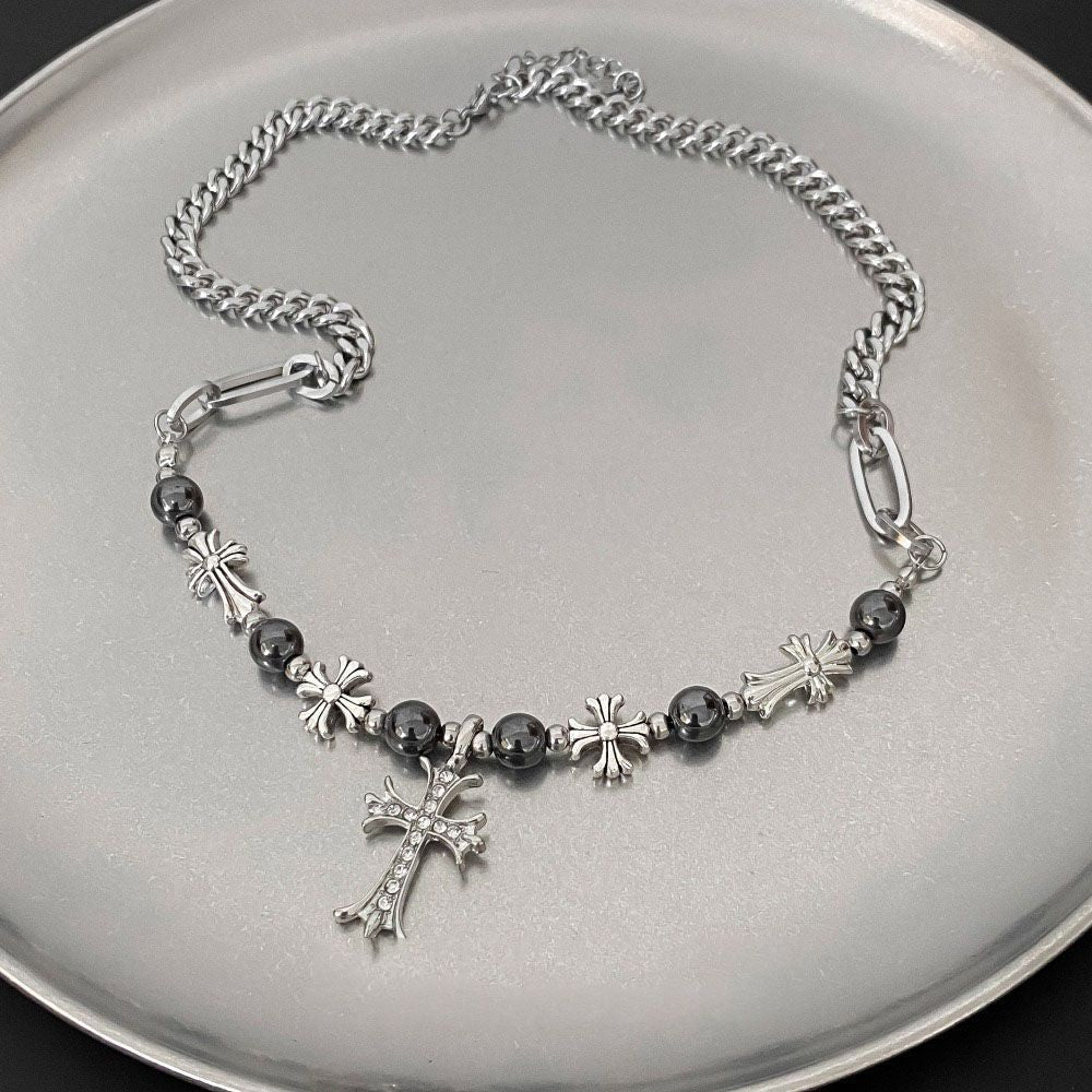 Gothic Cross Pendant Necklace