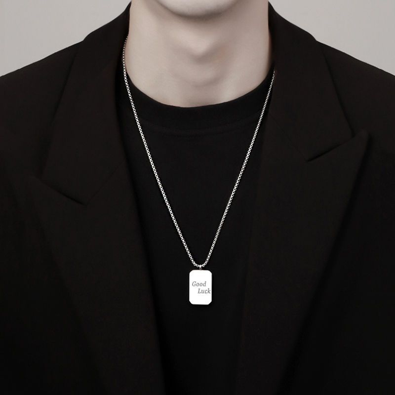 letter tag necklace