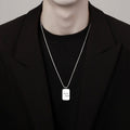 letter tag necklace