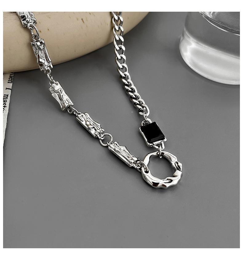 mens black necklace