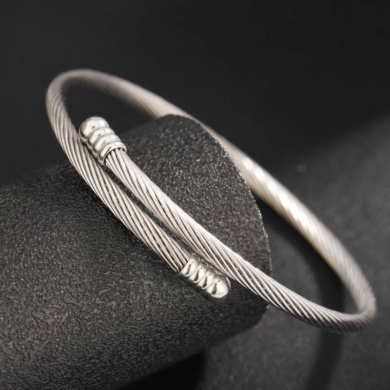 Men’s Stainless Steel Cable Bracelet