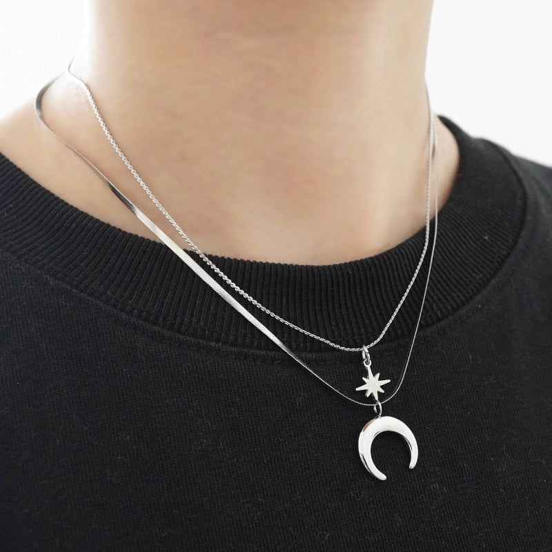 orvan mens moon necklace