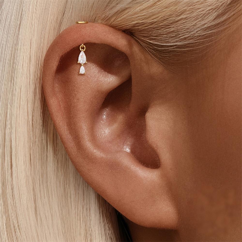 waterdrop vertical helix stud 