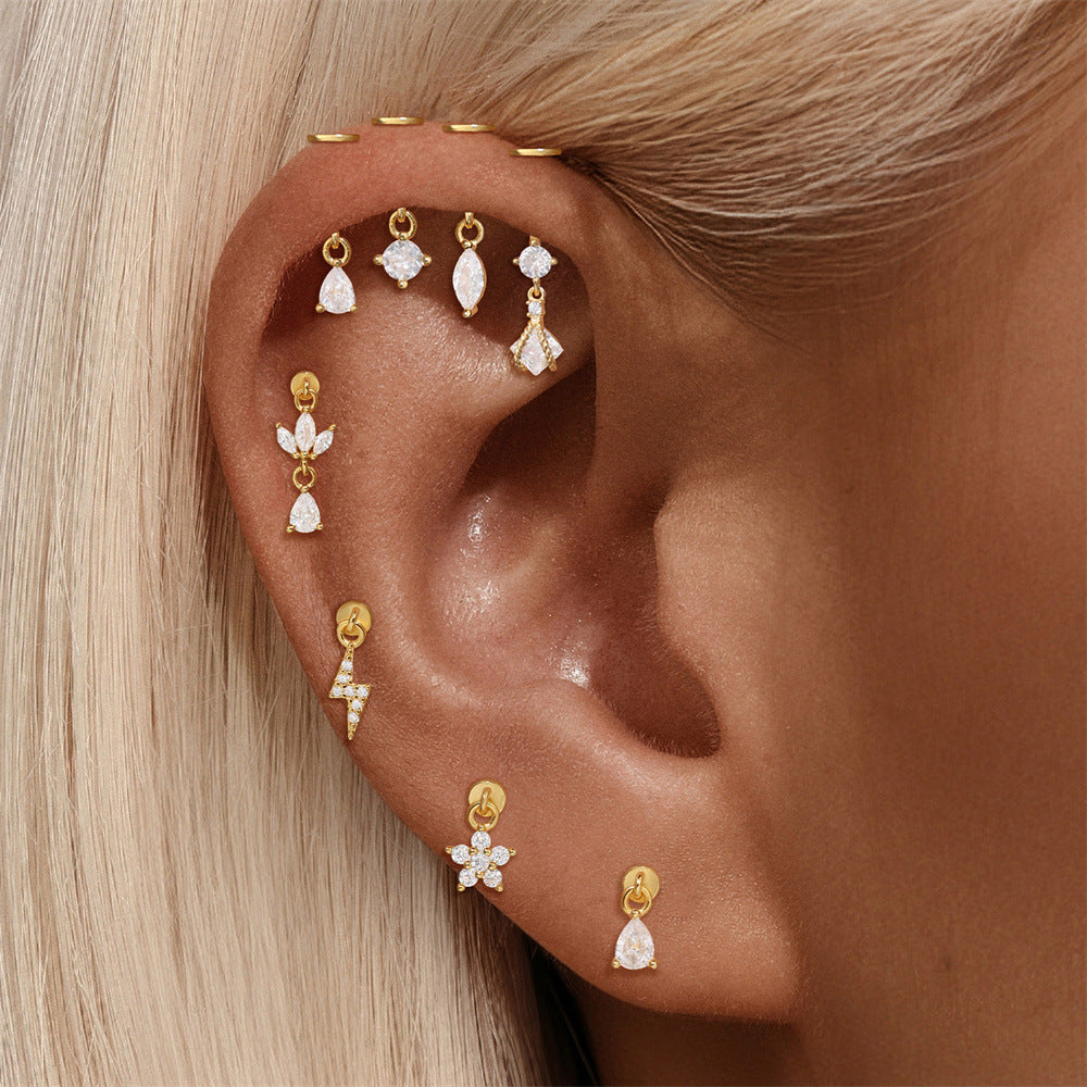 vertical helix piercing