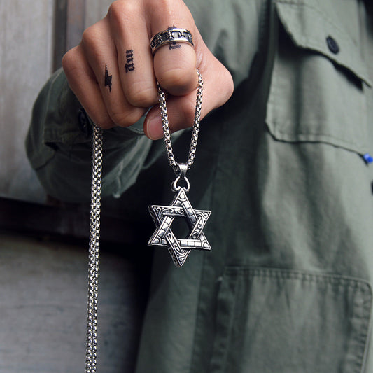 Hexagram star necklace