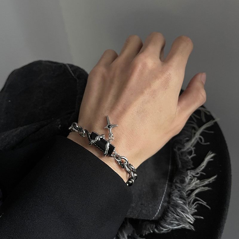 Titanium Steel Star Orbit Bracelet