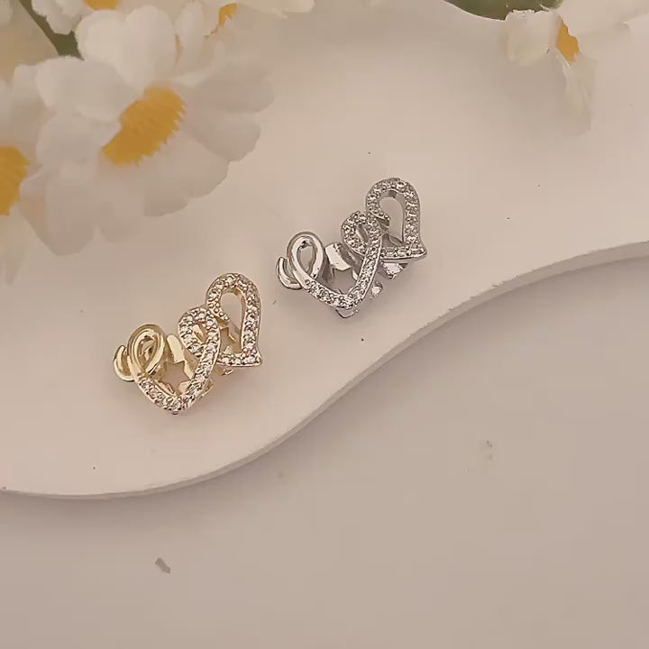 Double Heart Tooth Gem Jewelry