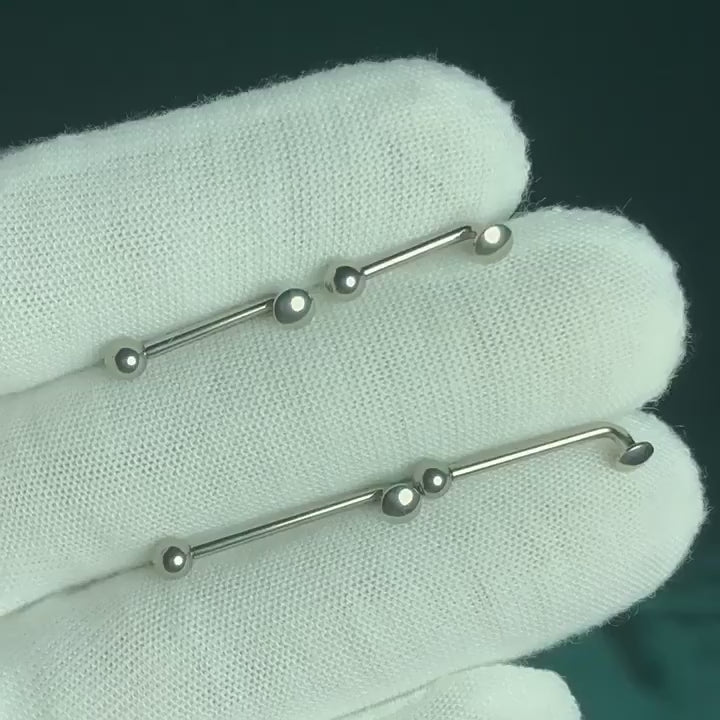 14G G23 Titanium VCH Surface Piercing Barbell